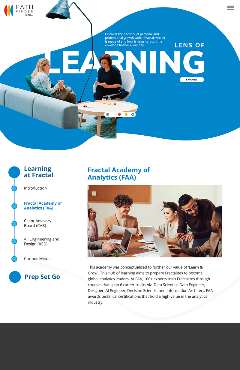 Fractal onboarding content